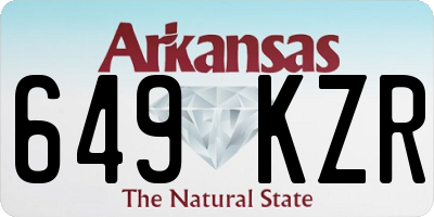 AR license plate 649KZR