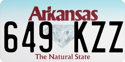 AR license plate 649KZZ