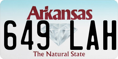 AR license plate 649LAH