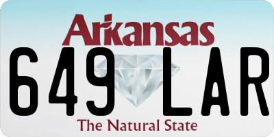 AR license plate 649LAR