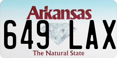 AR license plate 649LAX