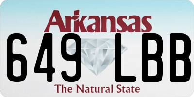 AR license plate 649LBB
