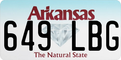 AR license plate 649LBG