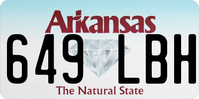 AR license plate 649LBH