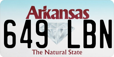 AR license plate 649LBN
