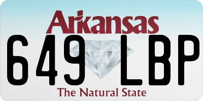 AR license plate 649LBP