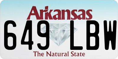 AR license plate 649LBW