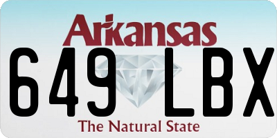 AR license plate 649LBX