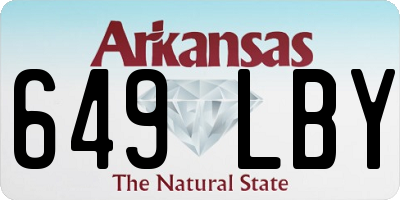 AR license plate 649LBY