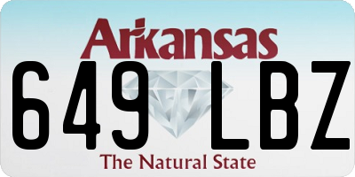 AR license plate 649LBZ
