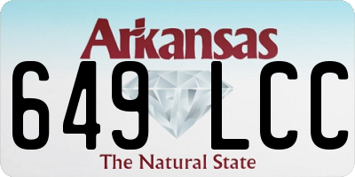 AR license plate 649LCC