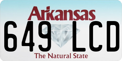 AR license plate 649LCD