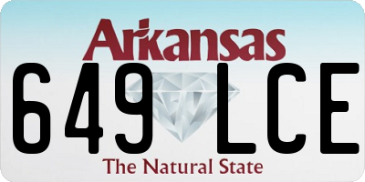 AR license plate 649LCE