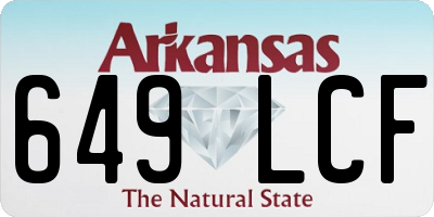 AR license plate 649LCF