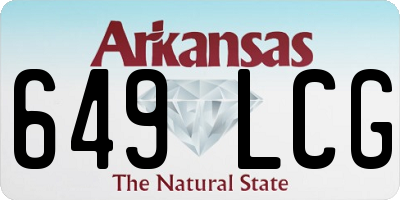 AR license plate 649LCG