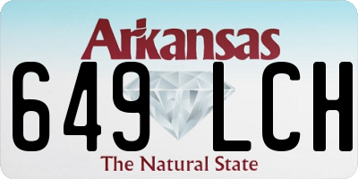 AR license plate 649LCH