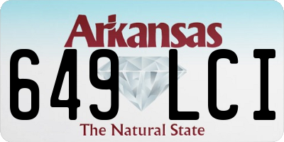 AR license plate 649LCI