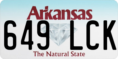 AR license plate 649LCK