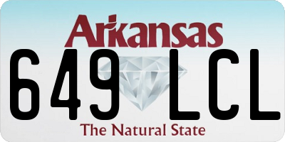 AR license plate 649LCL