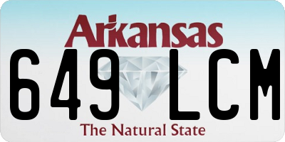 AR license plate 649LCM