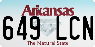 AR license plate 649LCN