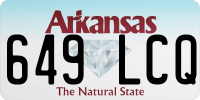AR license plate 649LCQ