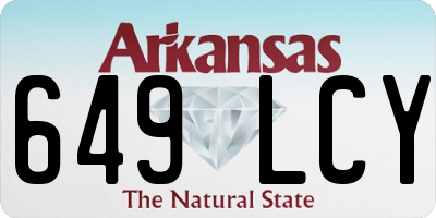 AR license plate 649LCY
