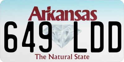 AR license plate 649LDD