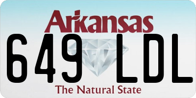 AR license plate 649LDL