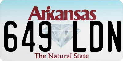 AR license plate 649LDN