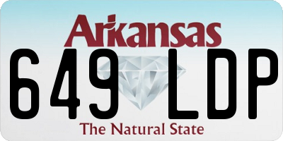 AR license plate 649LDP