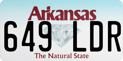 AR license plate 649LDR