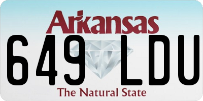 AR license plate 649LDU