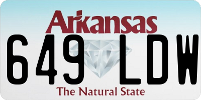 AR license plate 649LDW
