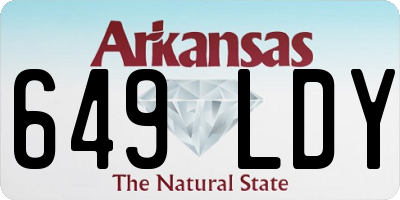 AR license plate 649LDY