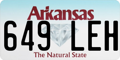 AR license plate 649LEH