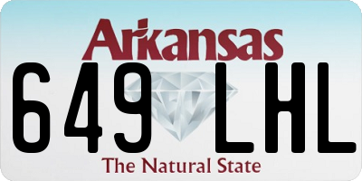 AR license plate 649LHL