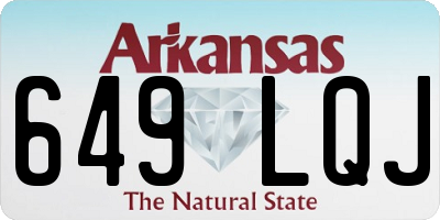 AR license plate 649LQJ