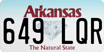 AR license plate 649LQR
