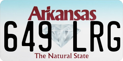 AR license plate 649LRG