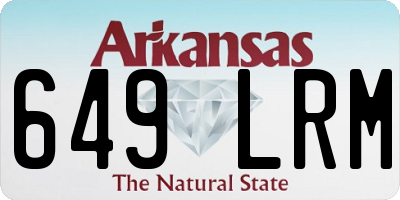 AR license plate 649LRM