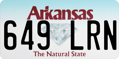 AR license plate 649LRN