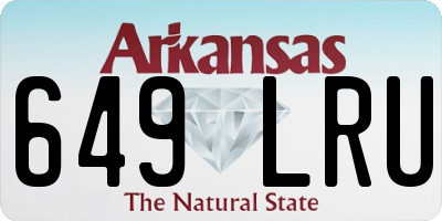 AR license plate 649LRU