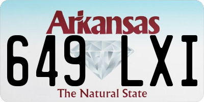 AR license plate 649LXI