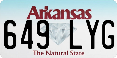 AR license plate 649LYG