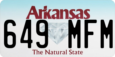 AR license plate 649MFM