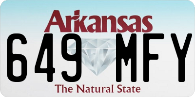 AR license plate 649MFY