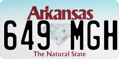 AR license plate 649MGH