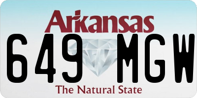 AR license plate 649MGW