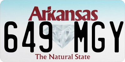 AR license plate 649MGY